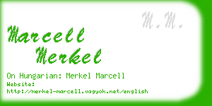 marcell merkel business card